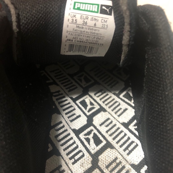 Black Suede Pumas - Picture 5 of 5